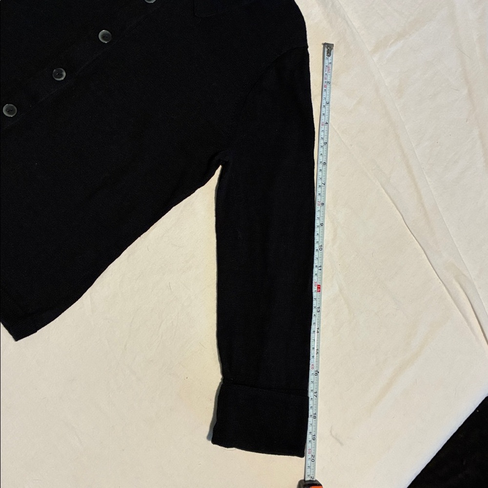 J. Crew Midnight Black Button-Up Sweater - Picture 9 of 12